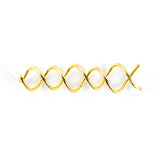Pasador En Espiral 6Cm Oro 2Unds Coiled Pin Gold Bifull