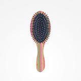 Cepillo Striped Bamboo Ovalado Pink Bifull