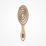 Bio Spiral Nature Colour Flax Fiber Cepillo Ecológico Con Cerdas Anti Nudo (Bifull)