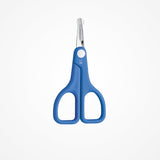 Tijera Bebé Inox Recta A.B.S. Azul 3.5" Filarmónica