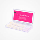 Tips Uñas Manicura Natural Blanca 100Unds Bifull