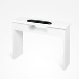 Mesa Manicura Sin Aspirador Celeste Blanca