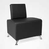 Sillón De Espera Selene Negro Textura Bifull