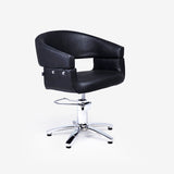 Sillon Rodas Con Base De Estrella Cromada, Bomba Hidraulica Y Reposapie