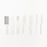 Set 7 Peines Y Funda Gea White Bifull