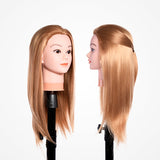 Cabeza Maniquí Pelo Sintético 18" Rubio 45Cms (Incluye Soporte)