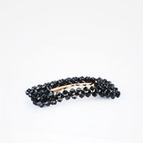 Horquilla De Perlas Fashion Diamante Negro