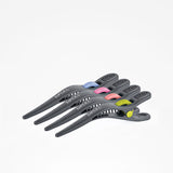 Pinzas Separación  Negras Con Detalles De Color 10Cm (Pack 4 Unids)