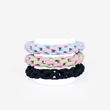 Coleteros Trenzados Fuertes 3 Colores Strong Braided Scrunchies Bifull