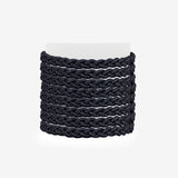 Coleteros Trenzados Negros 8 Unds Black Braided Scrunchies Bifull