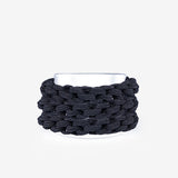 Coleteros Negros Trenzados Fuertes Strong Braided Scrunchies 3Und Bifull