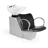 Lavacabezas Delia Negro Ng3 1 Pto Poza Honda Blanca (Mueble Venus Gris)