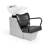 Lavacabezas Neo Negro Ng3 1 Pto Poza Honda Blanca (Mueble Venus Gris)