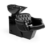 Lavacabezas Creta Negro Vintage 1 Pto Poza Honda Negra (Mueble Venus Negro)
