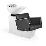 Lavacabezas Cosmo Negro Ng3 1 Pto Poza Honda Blanca (Mueble Venus Blanco)