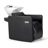 Lavacabezas Draco Negro Ng3 Con Reclinacion Electrica (Ceramica Adonis Blanca Y Sistema Antigoteo Gr