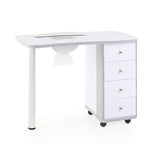 Mesa Manicura Con Aspirador Leila Blanca Italor